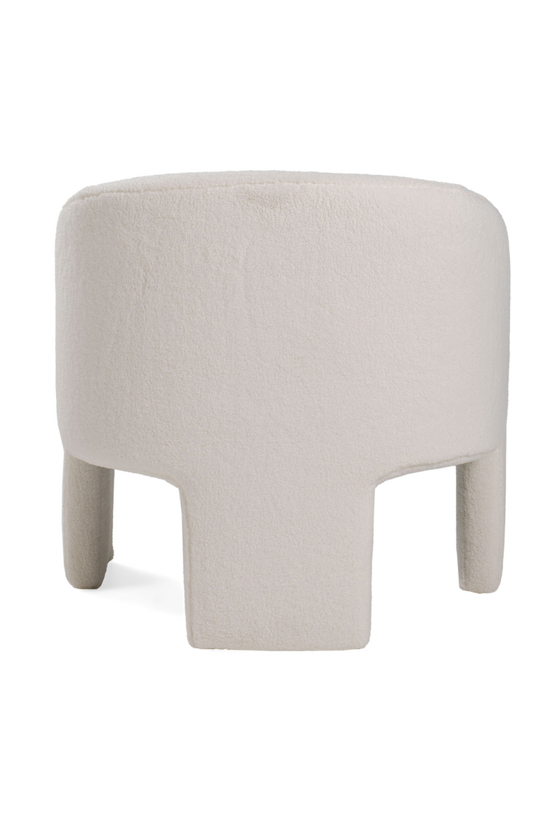 White Three-Legged Accent Chair | OROA Modern Khan | Oroatrade.com