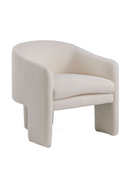 White Three-Legged Accent Chair | OROA Modern Khan | Oroatrade.com