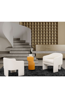 White Three-Legged Accent Chair | OROA Modern Khan | Oroatrade.com