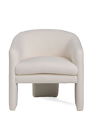 White Three-Legged Accent Chair | OROA Modern Khan | Oroatrade.com