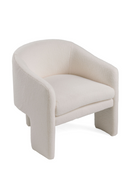 White Three-Legged Accent Chair | OROA Modern Khan | Oroatrade.com