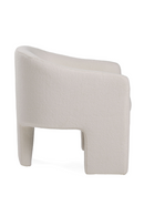 White Three-Legged Accent Chair | OROA Modern Khan | Oroatrade.com