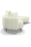 Cream Curved Chaise Lounge | OROA Modern Maverick | Oroatrade.com