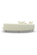 Cream Curved Chaise Lounge | OROA Modern Maverick | Oroatrade.com