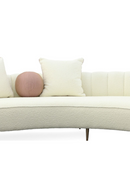Cream Curved Chaise Lounge | OROA Modern Maverick | Oroatrade.com