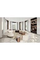 Cream Curved Chaise Lounge | OROA Modern Maverick | Oroatrade.com