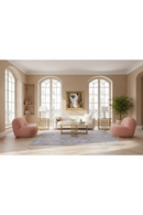 Pink Piped Cream Sofa | OROA Modern Winfree | Oroatrade.com