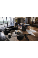 Black Curved Sectional Sofa | OROA Modern Kilmer | Oroatrade.com