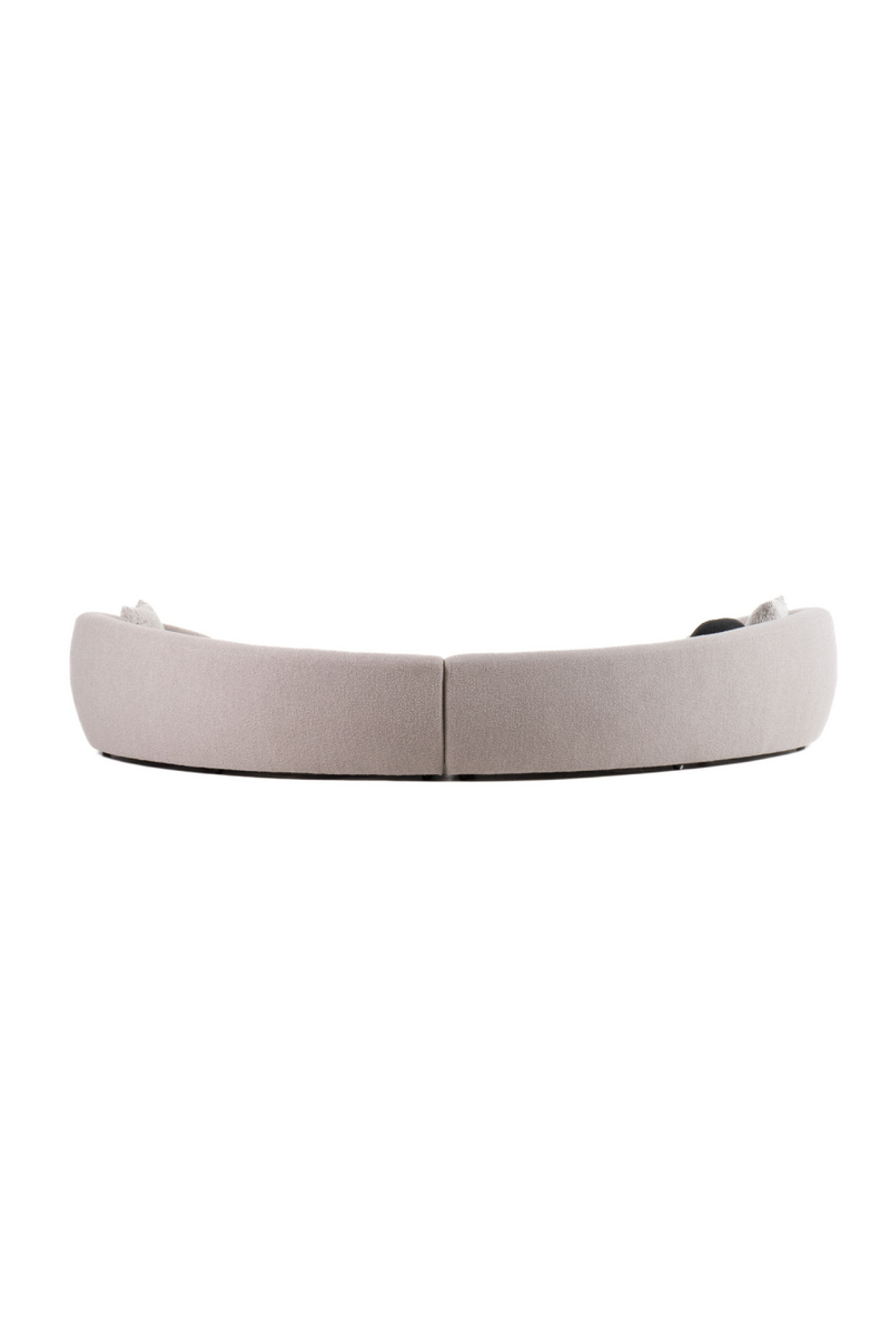 Gray Curved Sectional Sofa | OROA Modern Kilmer | Oroatrade.com