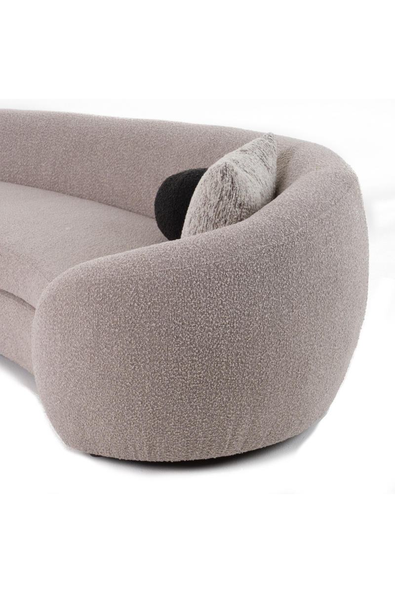 Gray Curved Sectional Sofa | OROA Modern Kilmer | Oroatrade.com