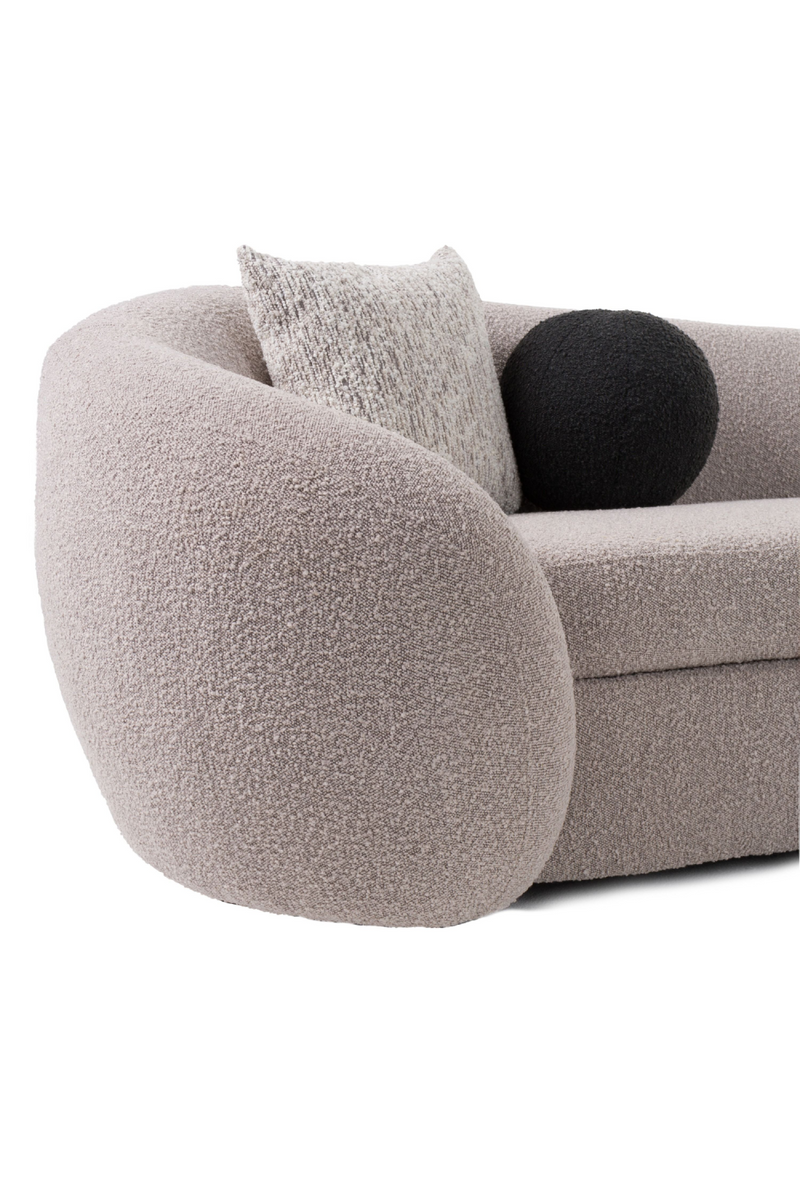 Gray Curved Sectional Sofa | OROA Modern Kilmer | Oroatrade.com