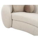 Curved White Sectional Sofa | OROA Modern Kilmer