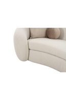 Curved White Sectional Sofa | OROA Modern Kilmer | Oroatrade.com