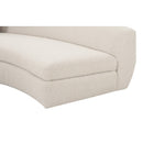 Curved White Sectional Sofa | OROA Modern Kilmer