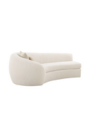 Curved White Sectional Sofa | OROA Modern Kilmer | Oroatrade.com