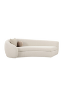 Curved White Sectional Sofa | OROA Modern Kilmer | Oroatrade.com