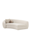 Curved White Sectional Sofa | OROA Modern Kilmer | Oroatrade.com
