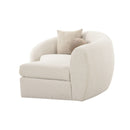 Curved White Sectional Sofa | OROA Modern Kilmer