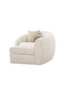 Curved White Sectional Sofa | OROA Modern Kilmer | Oroatrade.com