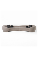 Gray Curved Sectional Sofa | OROA Modern Kilmer | Oroatrade.com