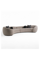 Gray Curved Sectional Sofa | OROA Modern Kilmer | Oroatrade.com