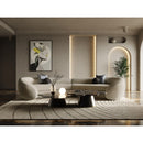Gray Curved Sectional Sofa | OROA Modern Kilmer