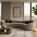 Gray Curved Sectional Sofa | OROA Modern Kilmer