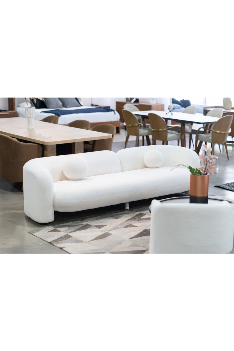 White 4-Seater Sofa | OROA Modern Khan | Oroatrade.com
