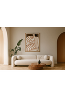 White 4-Seater Sofa | OROA Modern Khan | Oroatrade.com