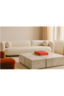 White 4-Seater Sofa | OROA Modern Khan