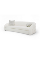 Curved White 4-Seater Sofa | OROA Modern Joshua | Oroatrade.com
