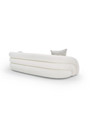 Curved White 4-Seater Sofa | OROA Modern Joshua | Oroatrade.com