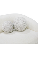 Curved White 4-Seater Sofa | OROA Modern Joshua | Oroatrade.com