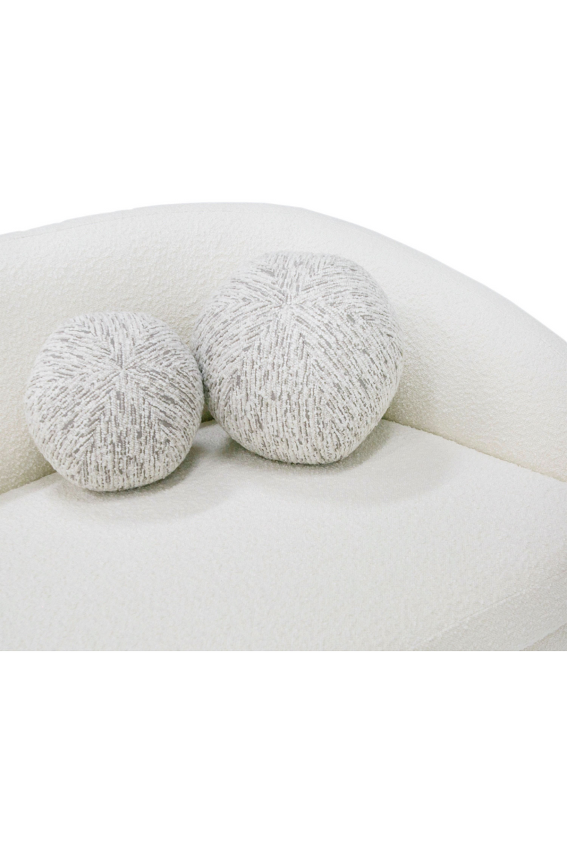 Curved White 4-Seater Sofa | OROA Modern Joshua | Oroatrade.com