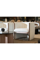 Cream Boucle Accent Chair | OROA Modern Joselyn | Oroatrade.com