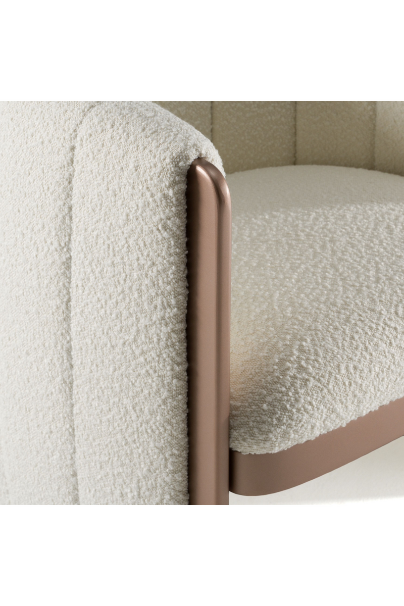 Cream Boucle Accent Chair | OROA Modern Joselyn | Oroatrade.com