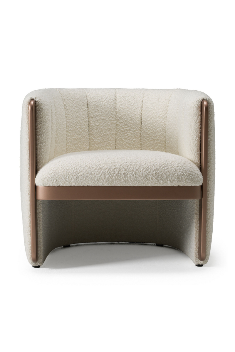 Cream Boucle Accent Chair | OROA Modern Joselyn | Oroatrade.com