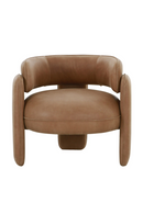 Brown Leather Accent Chair | OROA Modern Tioga | Oroatrade.com