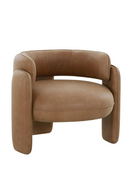 Brown Leather Accent Chair | OROA Modern Tioga | Oroatrade.com