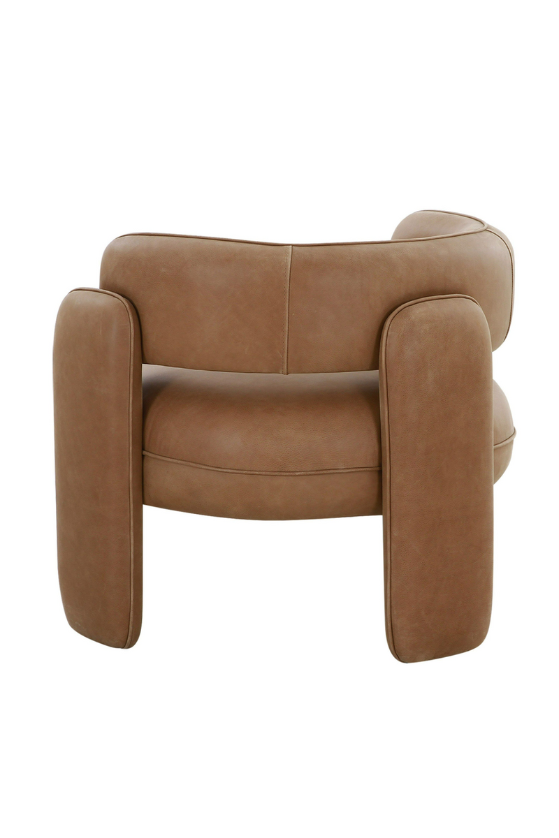 Brown Leather Accent Chair | OROA Modern Tioga | Oroatrade.com
