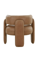 Brown Leather Accent Chair | OROA Modern Tioga | Oroatrade.com