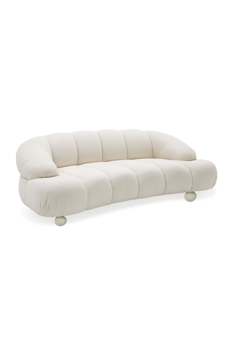 White Channeled Loveseat | OROA Modern Duran | Oroatrade.com