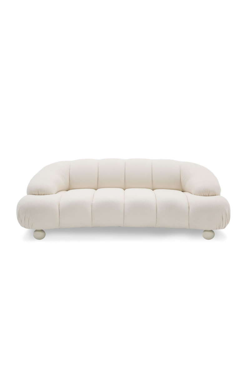 White Channeled Loveseat | OROA Modern Duran | Oroatrade.com