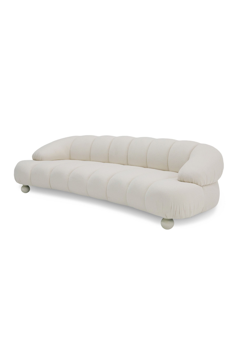 White Channeled 4-Seater Sofa | OROA Modern Duran | Oroatrade.com