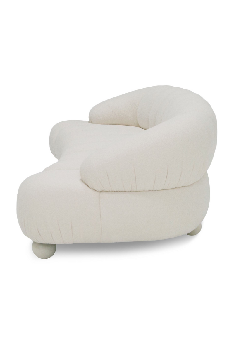 White Channeled 4-Seater Sofa | OROA Modern Duran | Oroatrade.com
