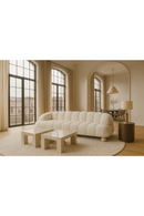 White Channeled 4-Seater Sofa | OROA Modern Duran | Oroatrade.com