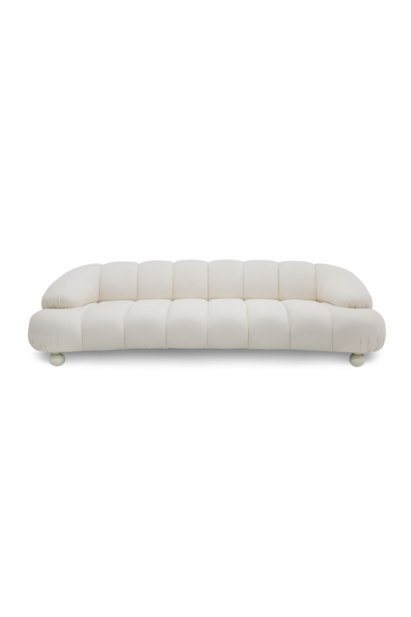 White Channeled 4-Seater Sofa | OROA Modern Duran | Oroatrade.com