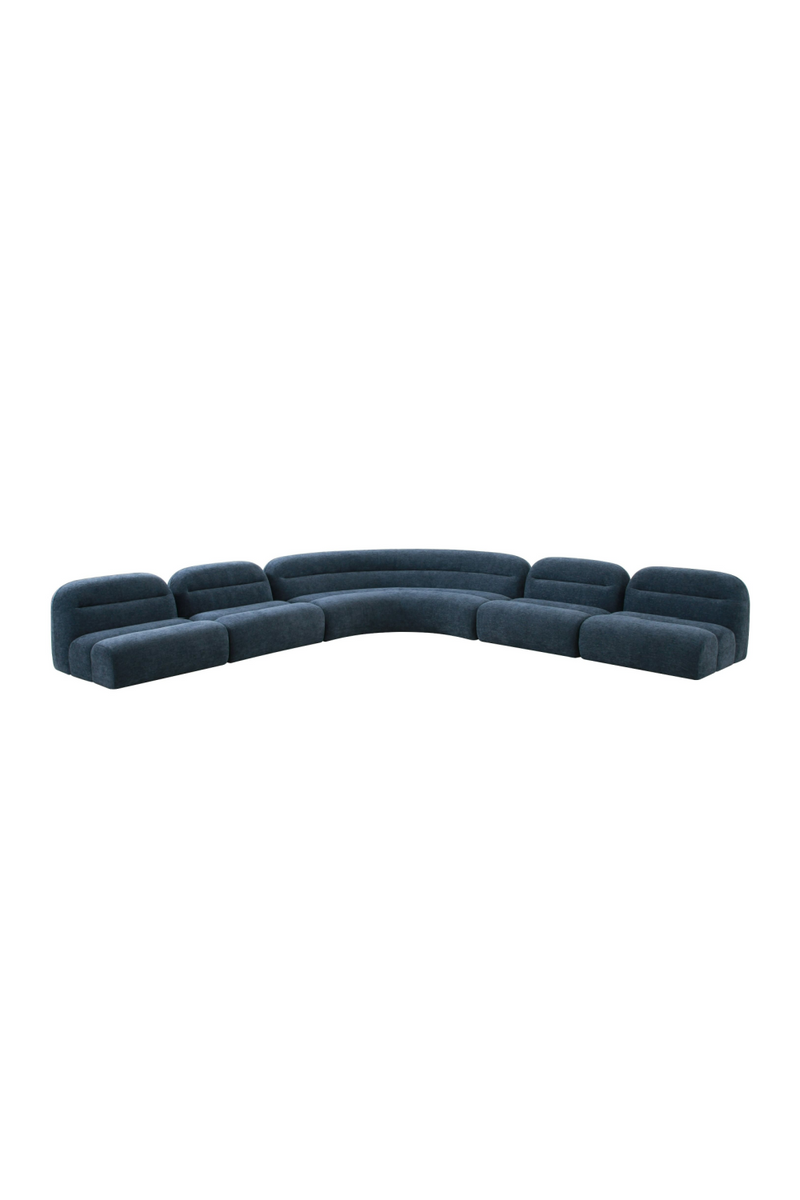 Blue Modular Corner Sofa | OROA Modern Forman | Oroatrade.com