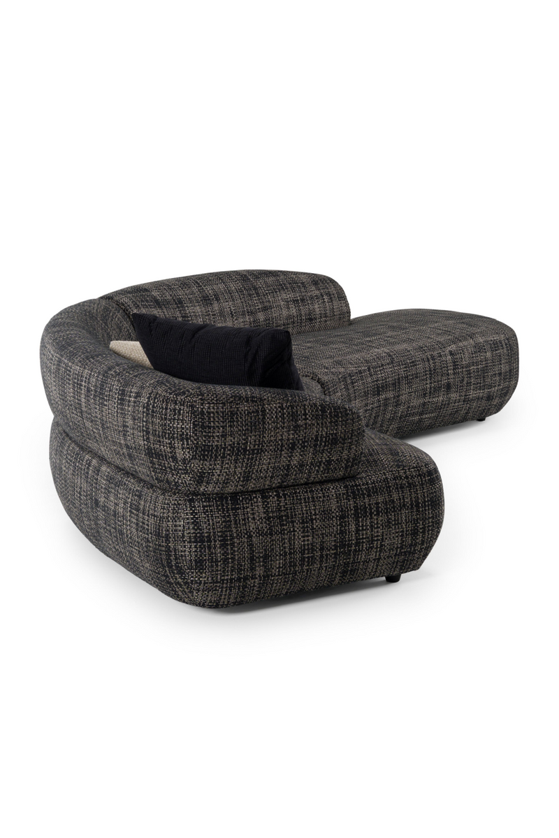 Curved Gray Sectional Sofa | OROA Modern Lakota | Oroatrade.com