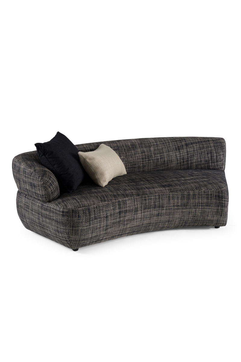 Curved Gray Sectional Sofa | OROA Modern Lakota | Oroatrade.com